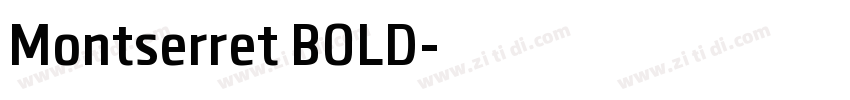 Montserret BOLD字体转换